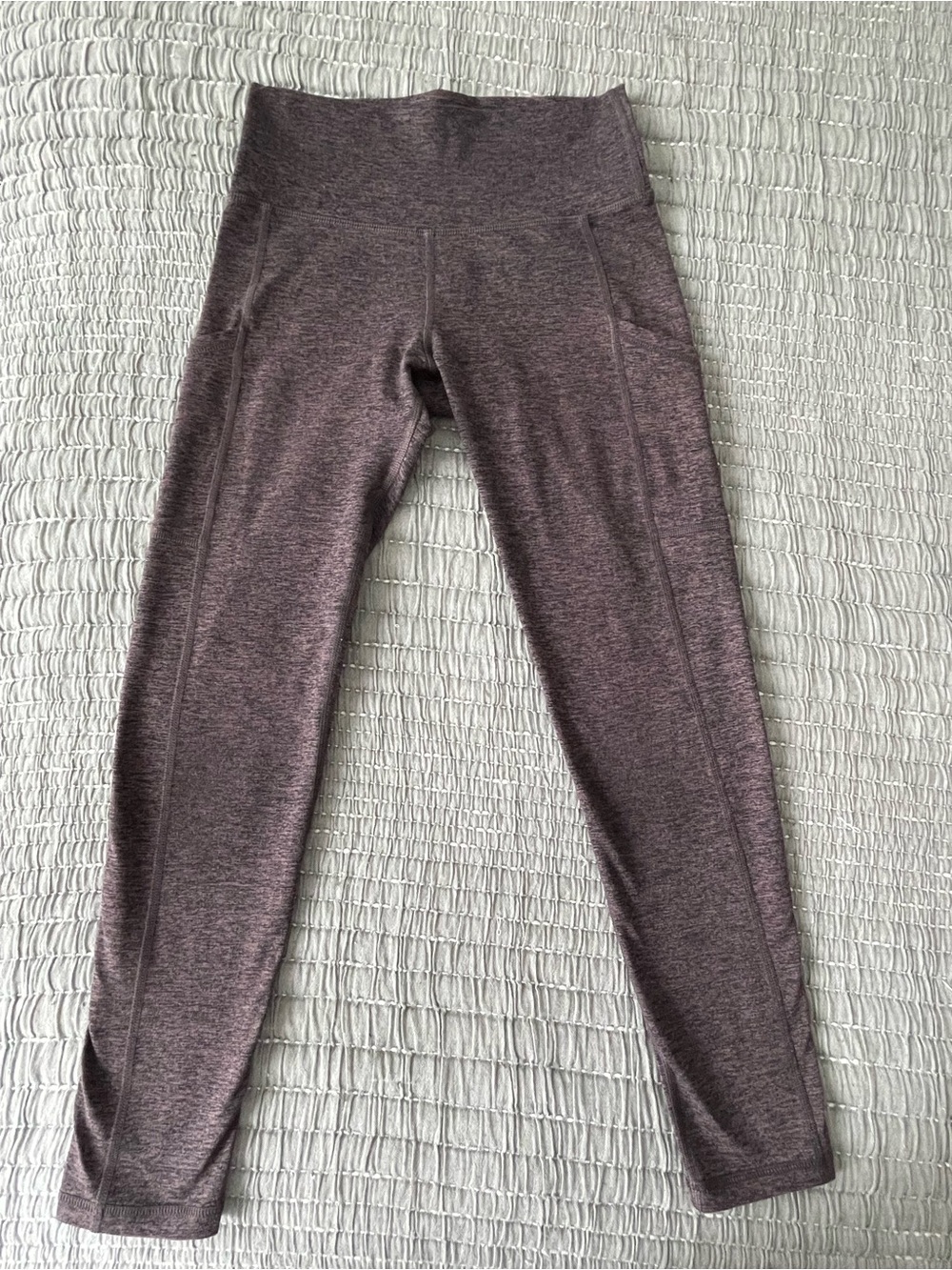 Aerie Heathered Brown High Waisted Leggings Pockets 7/8 Length Size S